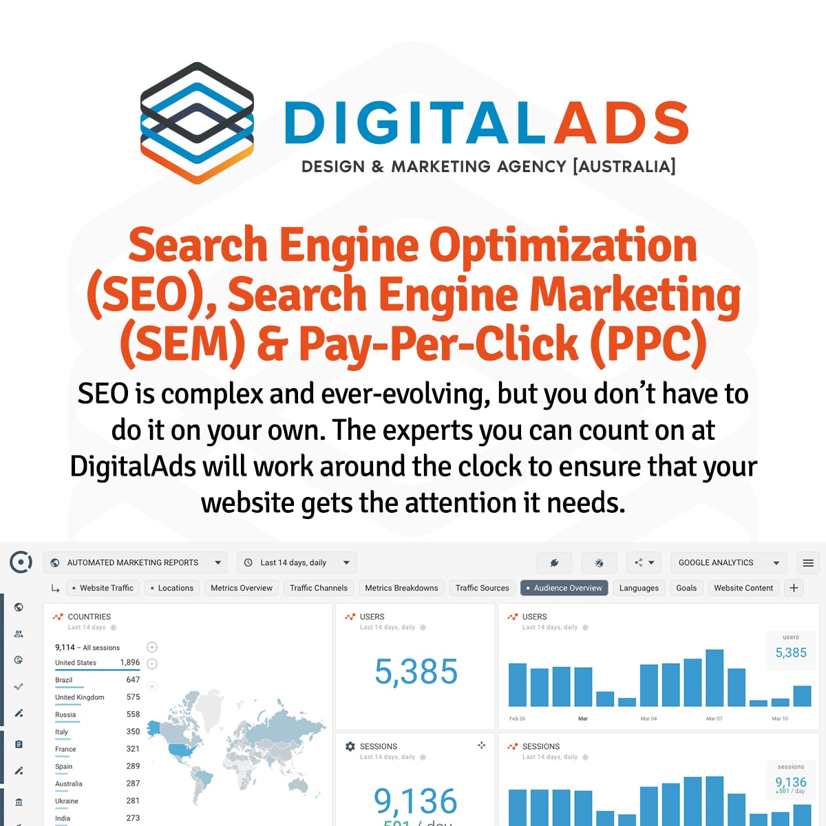 DigitalAds Preview Search Engine Optimization SEO SEM PPC Packages Design Studio Marketing Agency Australia | Design, Advertising & Marketing Agency | DigitalAds [Australia]