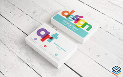 Marketing Materials Business Cards Stationery CMYK Lettering Concept 01 DigitalAds Design Marketing Agency Australia | Design, Advertising & Marketing Agency | DigitalAds [Australia]